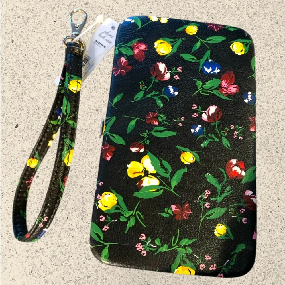Phone tech wallet Touch N Go case with Artistic Design with attachable handle